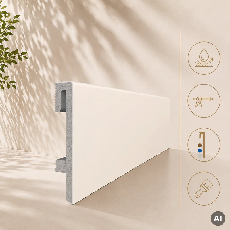Listwa przypodłogowa Espumo 208 ESP208 Light off-white, 303