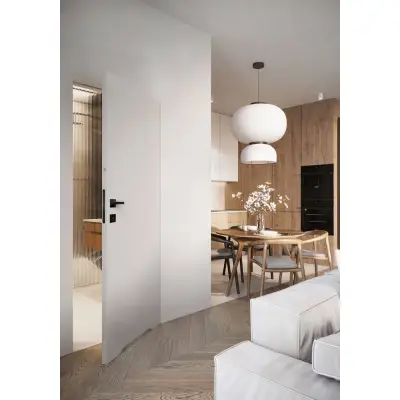 Ościeżnica do drzwi ukryte Porta Hide Bezprzylgowa (otwierane na zewnątrz) Prawa 80cm, OPA100LP08LBM0BN300000