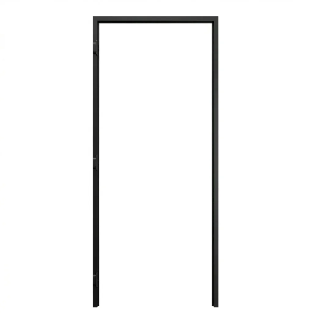 Ościeżnica Czarna do drzwi ukrytych Porta Hide Bezprzylgowa (otwierana na zewnątrz) Lewa 80cm, OPA100LL08LCM0CN300000