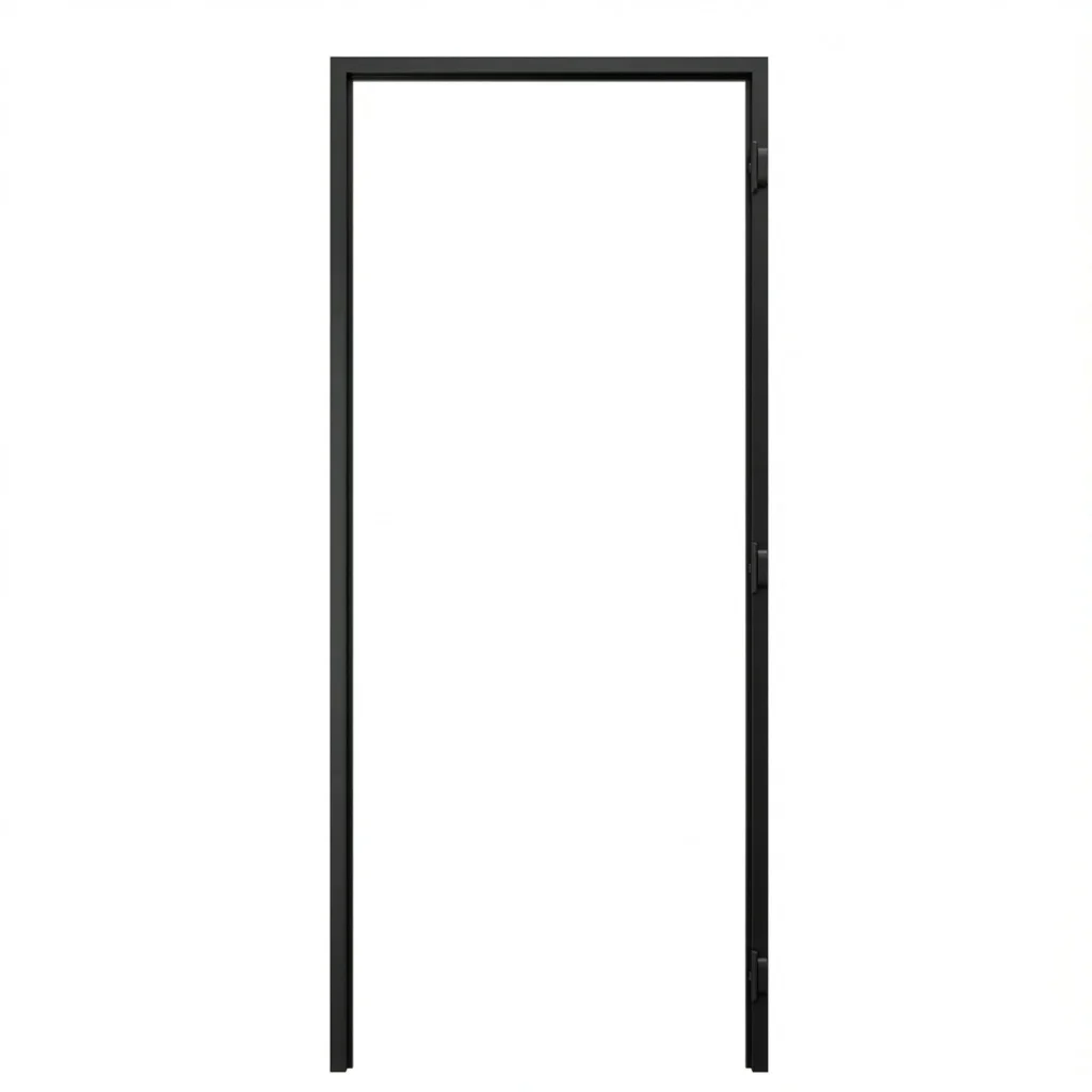 Ościeżnica Czarna do drzwi ukrytych Porta Hide Bezprzylgowa (otwierane na zewnątrz) Prawa 80cm, OPA100LP08LCM0CN300000