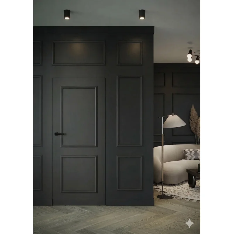 Ościeżnica Czarna do drzwi ukrytych Porta Hide Bezprzylgow