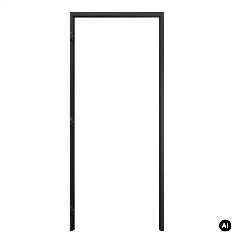 Ościeżnica Czarna do drzwi ukrytych Porta Hide Odwrotna Pr