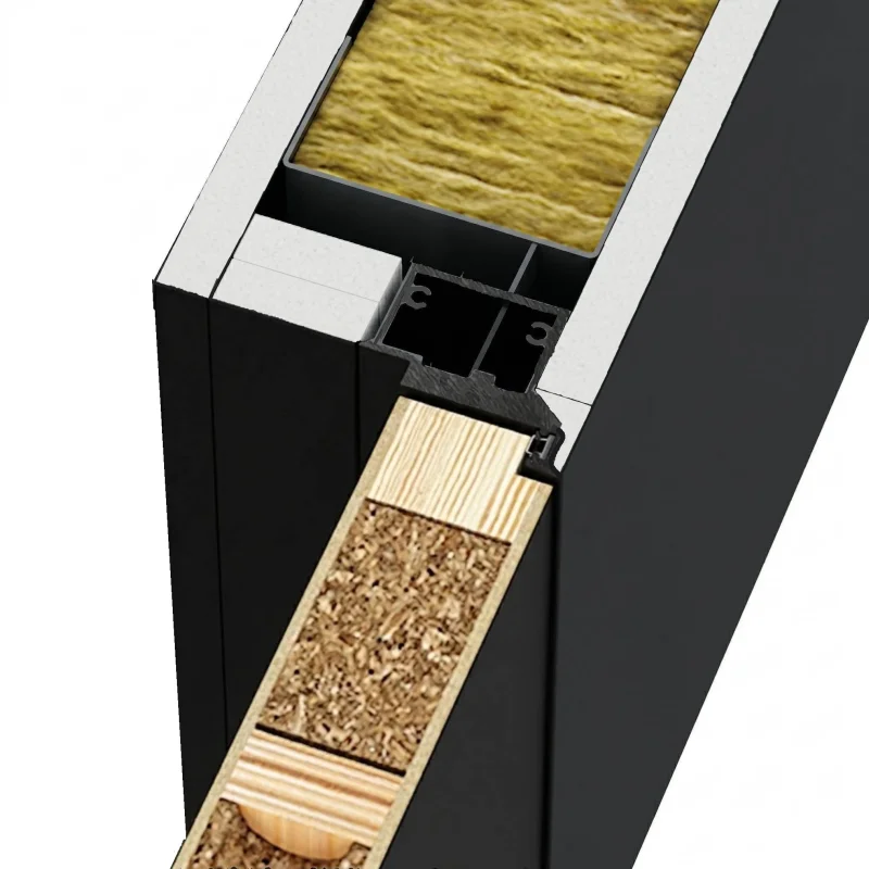 Ościeżnica Czarna do drzwi ukrytych Porta Hide Odwrotna Pr