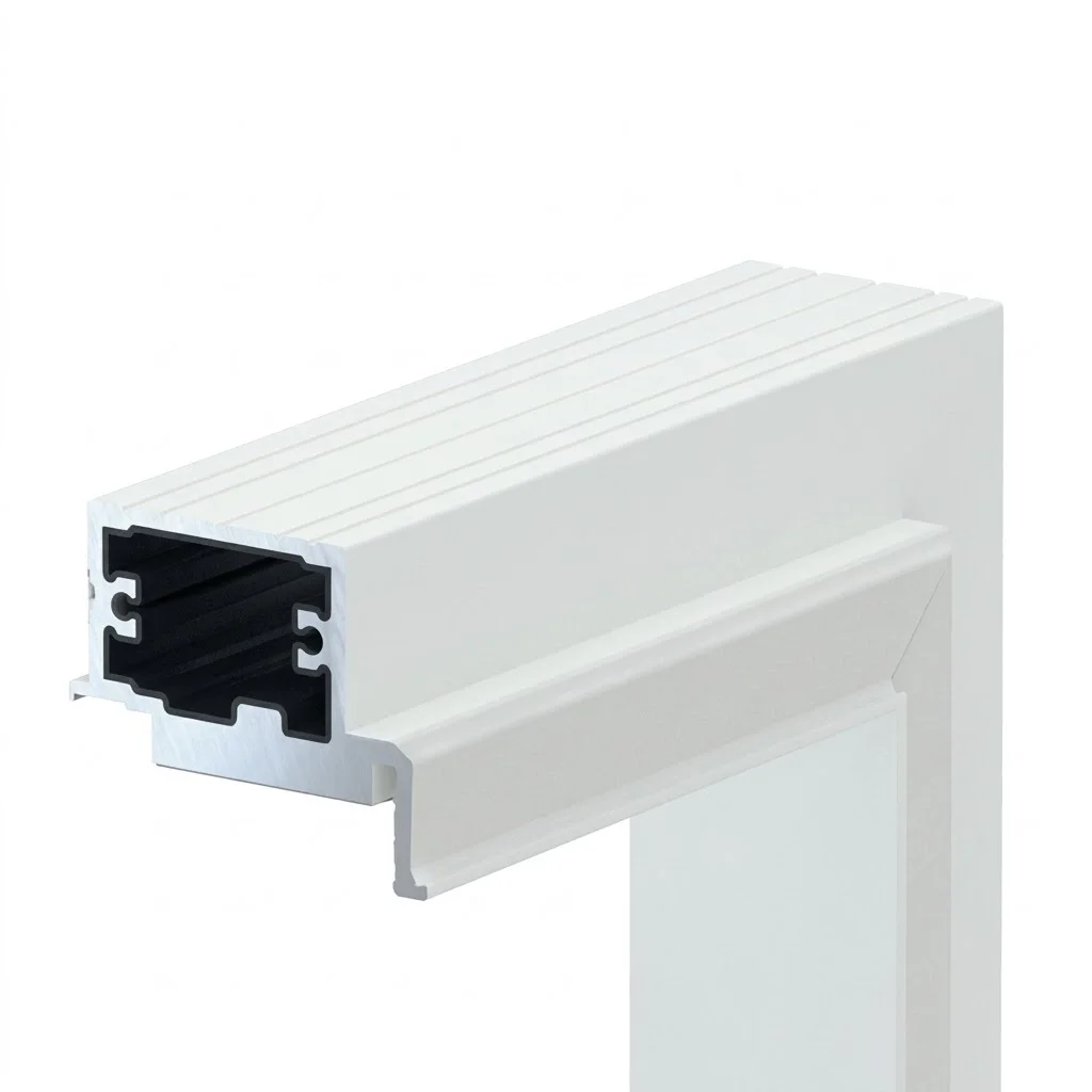 Ościeżnica Biała do drzwi ukrytych Porta Hide Odwrotna przylga (otwierane do wewnątrz) Lewa 80cm, OPP100LL08LBM0BN300000