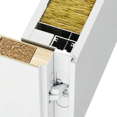 Ościeżnica Biała do drzwi ukrytych Porta Hide Odwrotna przylga (otwierane do wewnątrz) Lewa 80cm, OPP100LL08LBM0BN300000