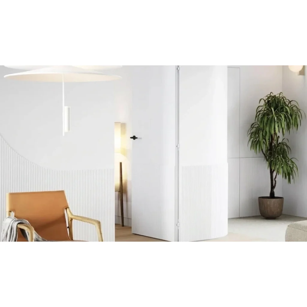 Ościeżnica Biała do drzwi ukrytych Porta Hide Odwrotna przylga (otwierane do wewnątrz) Lewa 80cm, OPP100LL08LBM0BN300000