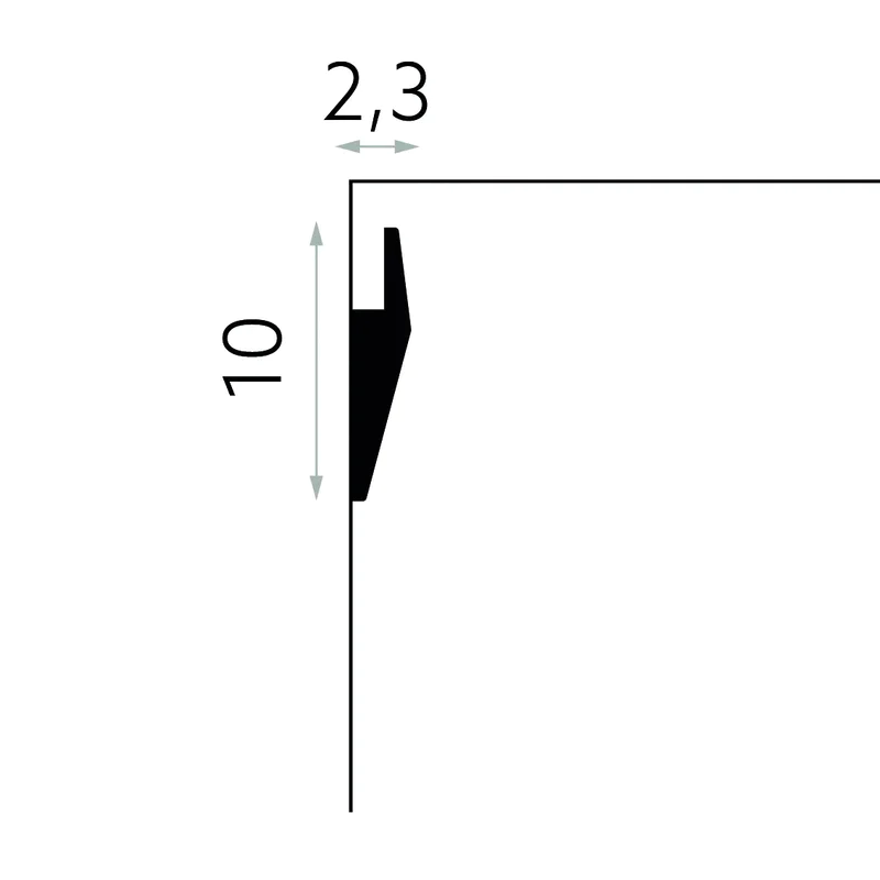Listwa ścienna oświetleniowa PolyForce MD016, MDEMD016 - 3