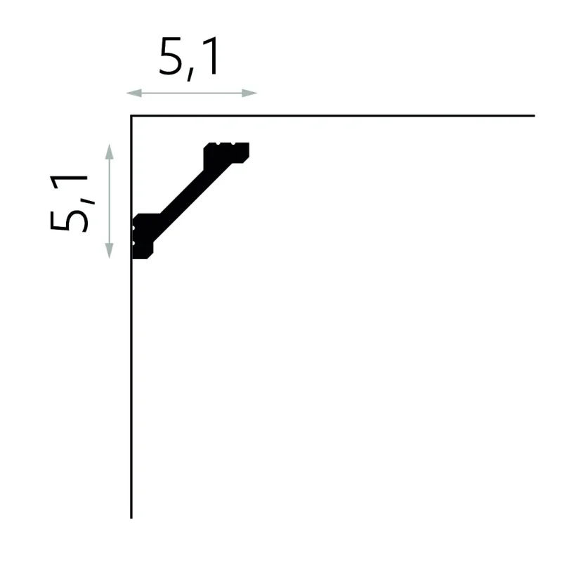 Listwa sufitowa oświelteniowa Polyforce MD368, MDEMD368 - 2