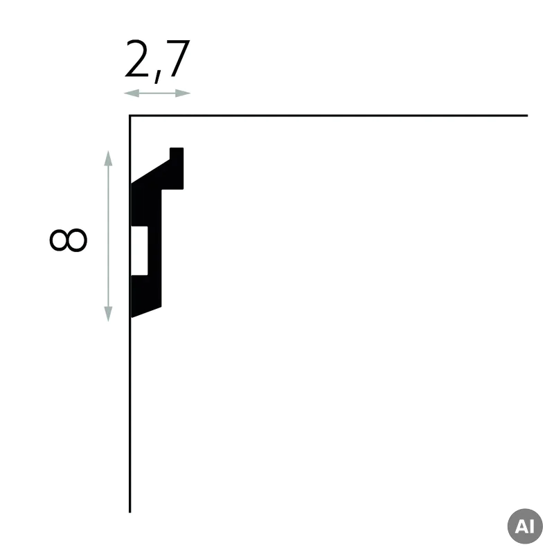 Listwa ścienna oświetleniowa PolyForce MD024, MDEMD024 -