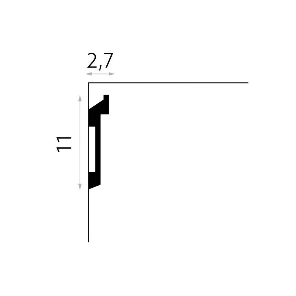 Listwa przypodłogowa PolyForce MD025, MDEMD025