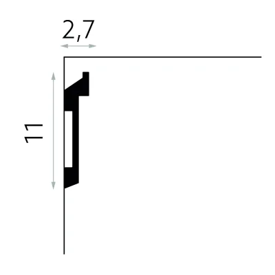 Listwa ścienna oświetleniowa PolyForce MD025, MDEMD025