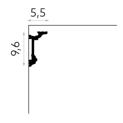 Listwa ścienna oświetleniowa PolyForce MD137, MDEMD137