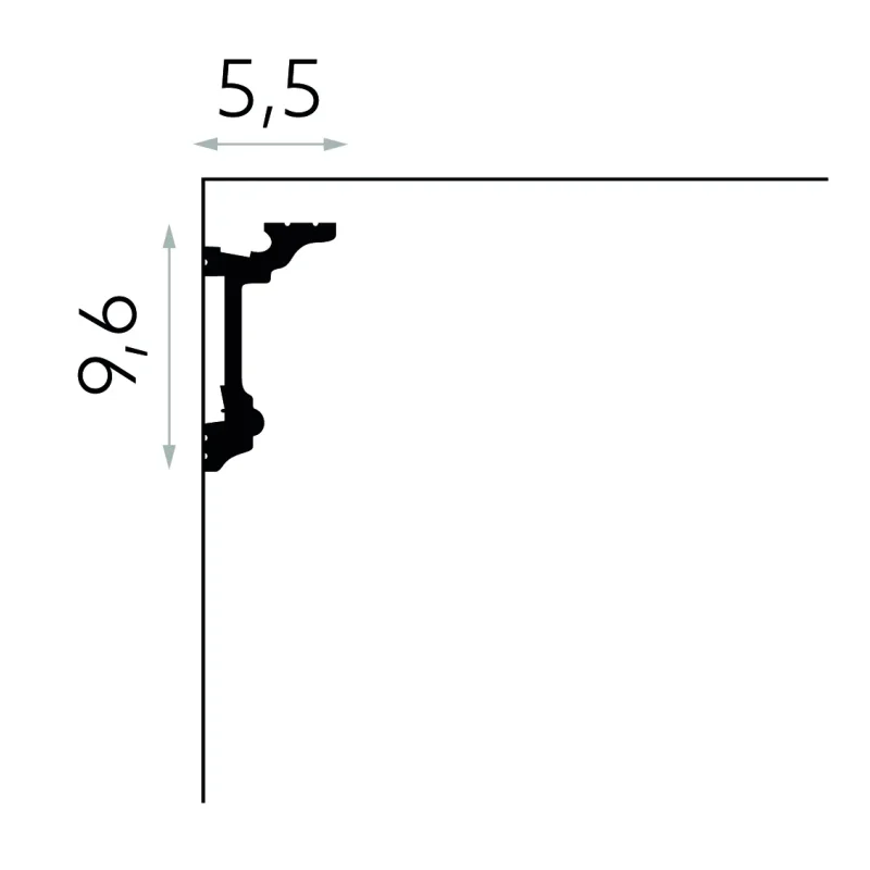 Listwa ścienna oświetleniowa PolyForce MD137, MDEMD137 - 2