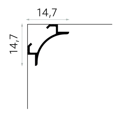 Listwa ścienna oświetleniowa PolyForce QL001, MDEQL001