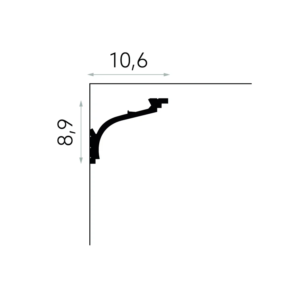 Listwa ścienna oświetleniowa PolyForce MD110, MDEMD110