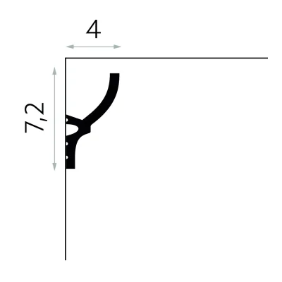 Listwa ścienna oświetleniowa PolyForce MD070, MDEMD070