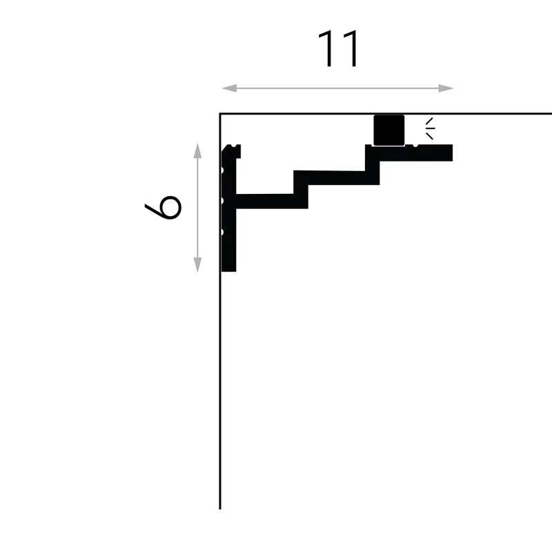 Listwa ścienna oświetleniowa PolyForce QL025, MDEQL025 - 4