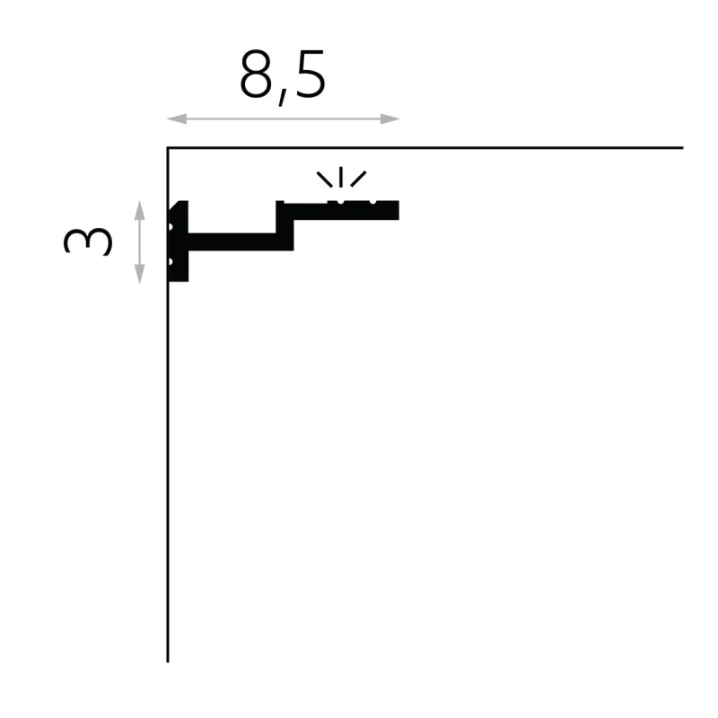 Listwa oświetleniowa QL024, MDEQL024 - 3