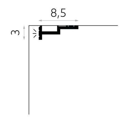 Listwa oświetleniowa QL024, MDEQL024
