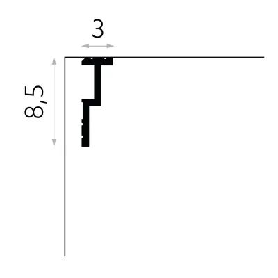 Listwa ścienna oświetleniowa QL024, MDEQL024