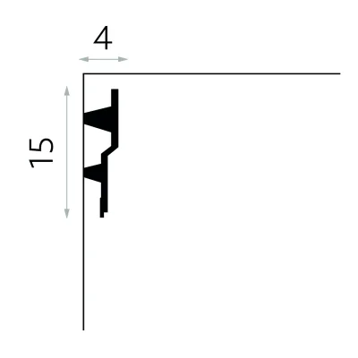 Listwa ścienna oświetleniowa ProFoam MDB150, MDPMDB150