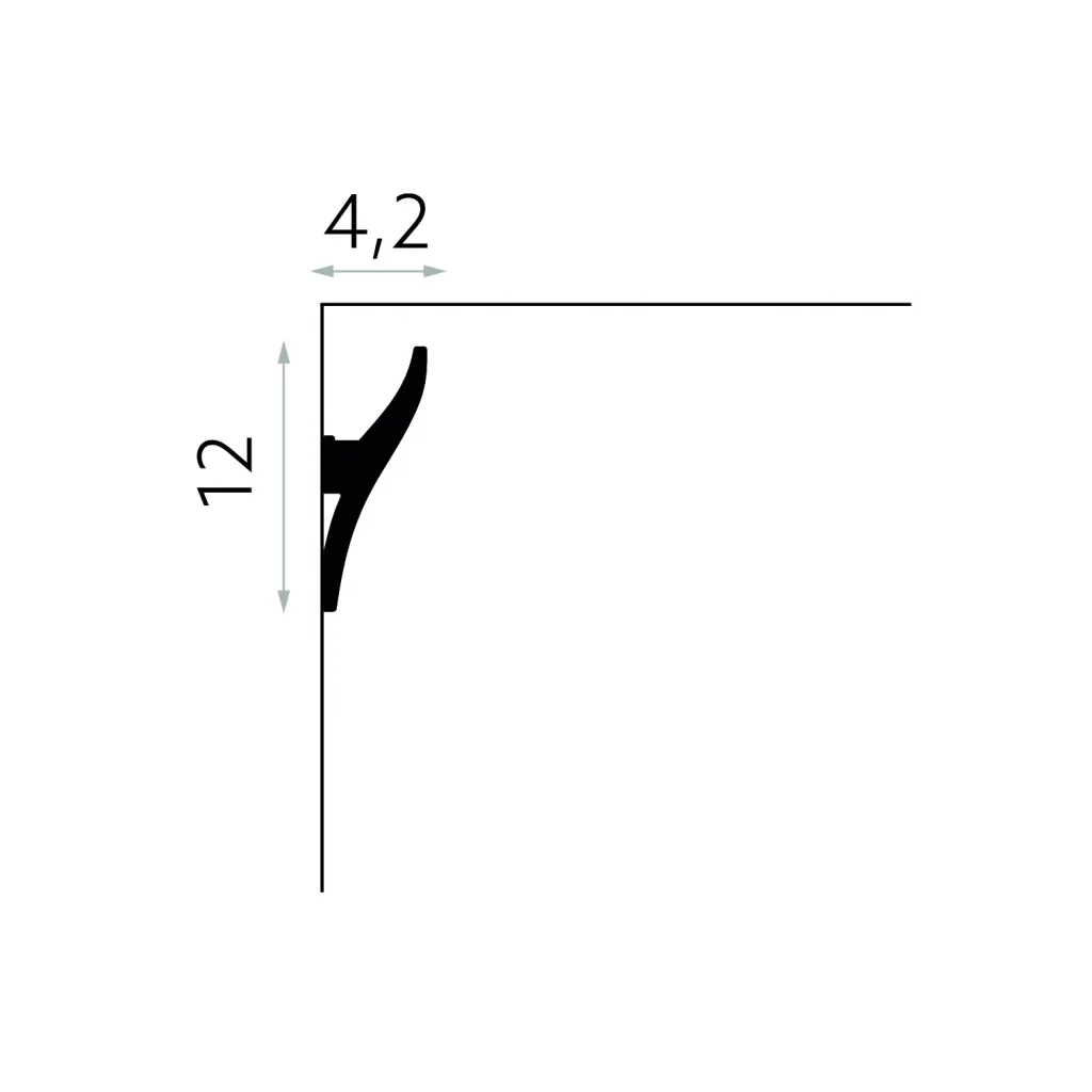 Listwa sufitowa oświelteniowa Polyforce QL010, MDEQL010
