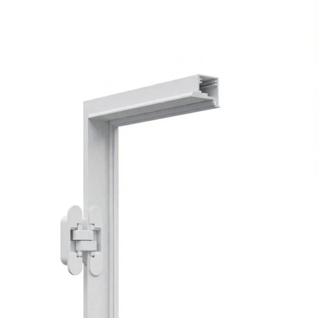 Ościeżnica Biała do drzwi ukrytych Porta Hide Bezprzylgowa (otwierane na zewnątrz) Lewa 80cm, OPA100LL08LBM0BN300000