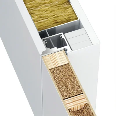 Ościeżnica Biała do drzwi ukrytych Porta Hide Bezprzylgowa (otwierane na zewnątrz) Lewa 80cm, OPA100LL08LBM0BN300000