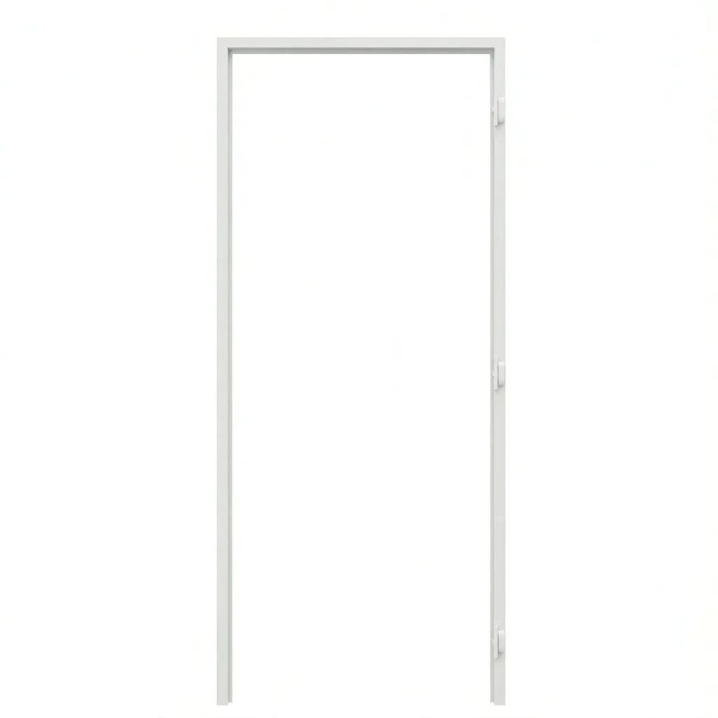 Ościeżnica Biała do drzwi ukrytych Porta Hide Bezprzylgowa (otwierane na zewnątrz) Prawa 80cm, OPA100LP08LBM0BN300000