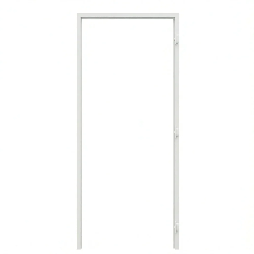 Ościeżnica Biała do drzwi ukrytych Porta Hide Bezprzylgowa (otwierane na zewnątrz) Prawa 80cm, OPA100LP08LBM0BN300000