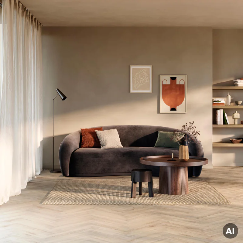 Panele podłogowe Jodełka Bloom Sand Natural B 8 mm AC5, 62