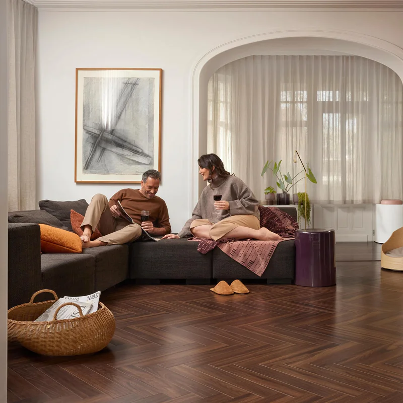 Panele podłogowe Jodełka Wallnut Brown B B8111 AC5 8 mm, 6