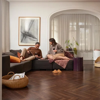 Panele podłogowe Jodełka Wallnut Brown A B8111 AC5 8 mm, 62002730