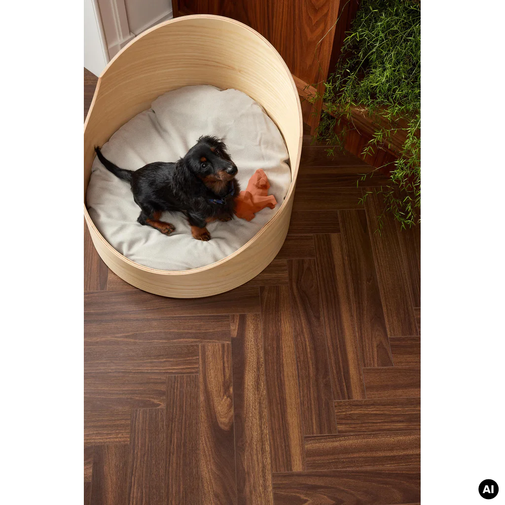 Panele podłogowe Jodełka Wallnut Brown A AC5 8 mm, 62002730
