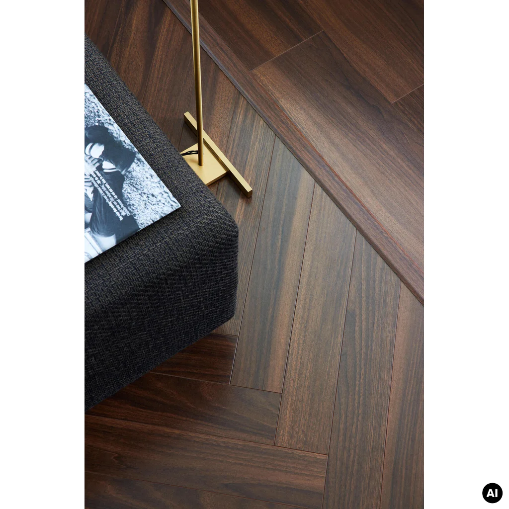 Panele podłogowe Jodełka Wallnut Brown A AC5 8 mm, 62002730