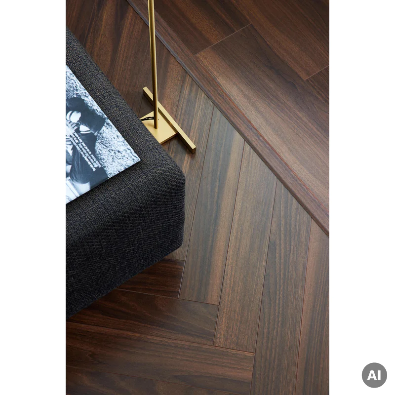 Panele podłogowe Jodełka Wallnut Brown A 8 mm AC5, 6200273