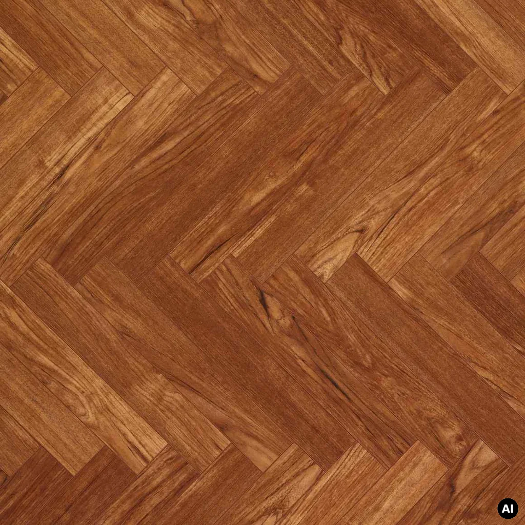 Panele podłogowe Jodełka Teak Brown A AC5 8 mm, 62002728