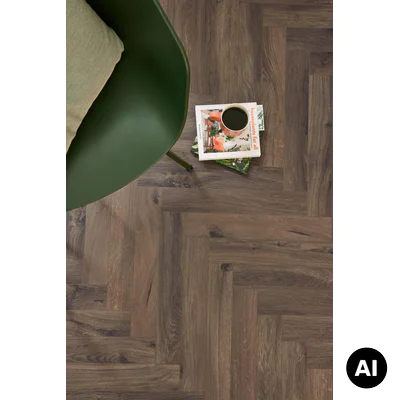 Panele podłogowe Jodełka Gyant Dark Brown A AC5 8 mm, 62002704