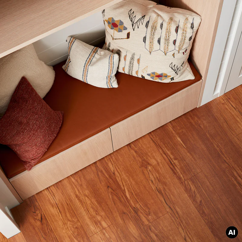 Panele podłogowe Teak Brown AC5 8 mm, 62003094