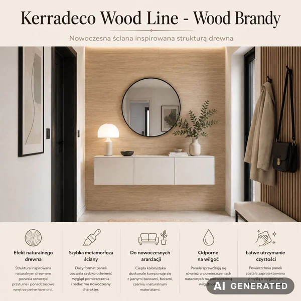 Panele ścienne Wood Brandy, 3022104 - 3