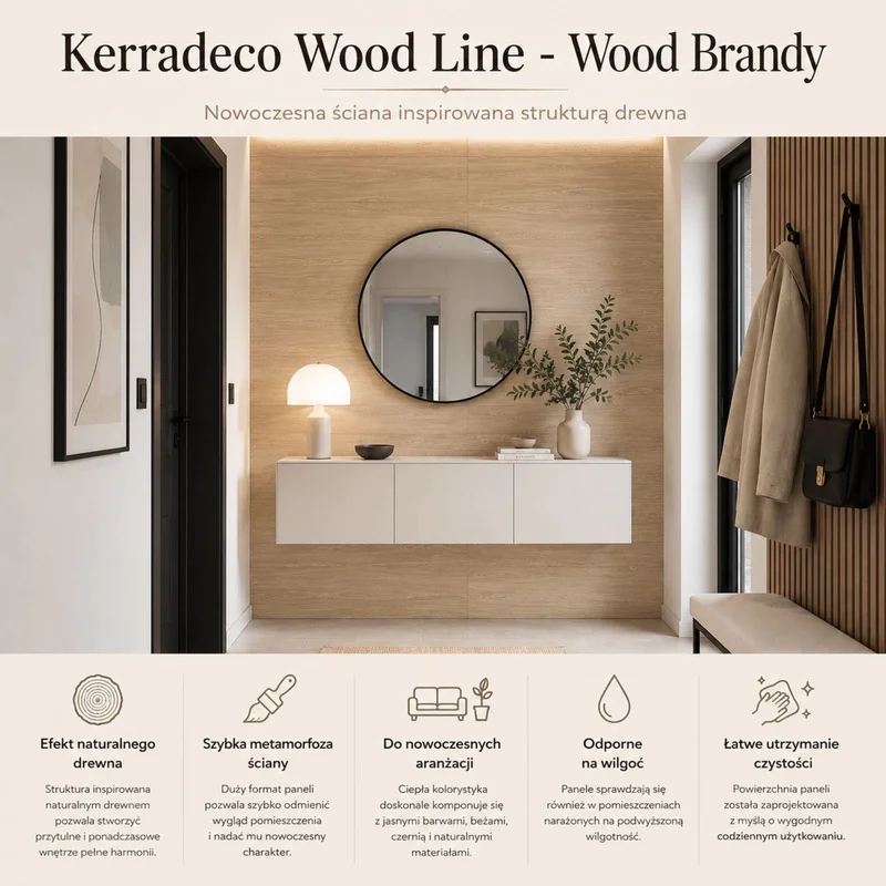 Panele ścienne Wood Brandy, 3022104 - 2