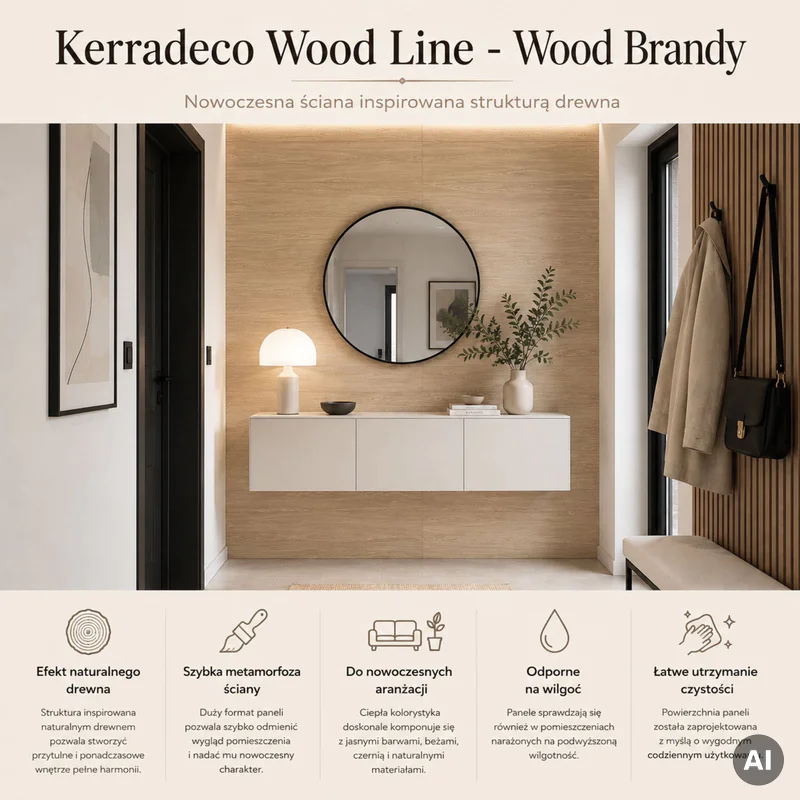 Panele ścienne Wood Brandy, 3022104 - 2