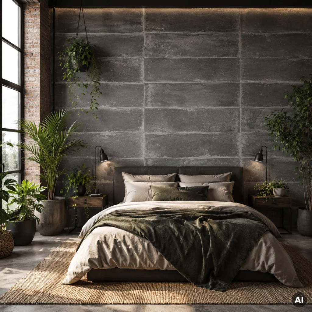 Panele ścienne Loft Concrete, 3024809