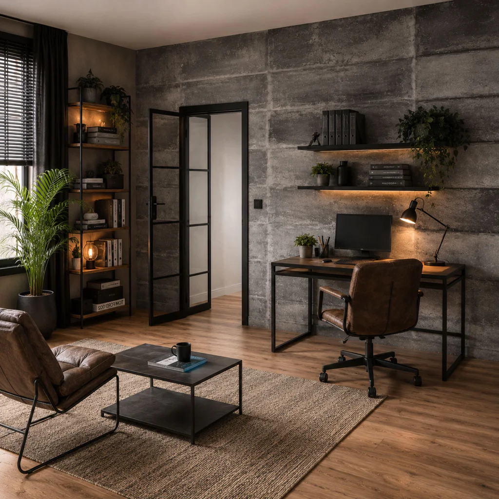 Panele ścienne Loft Concrete, 3024809