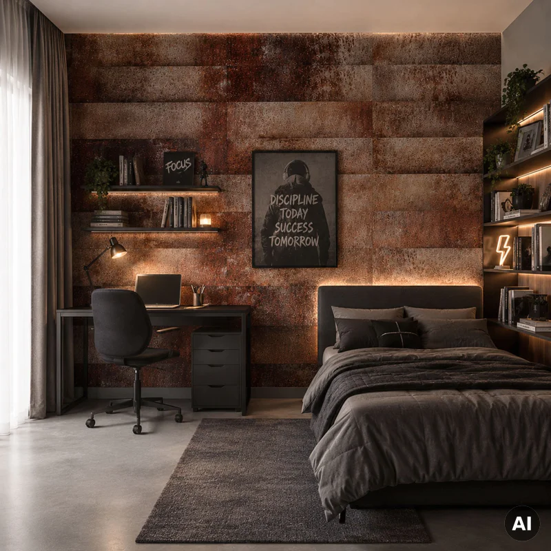 Panele ścienne Loft Rusty, 3024813 - 4