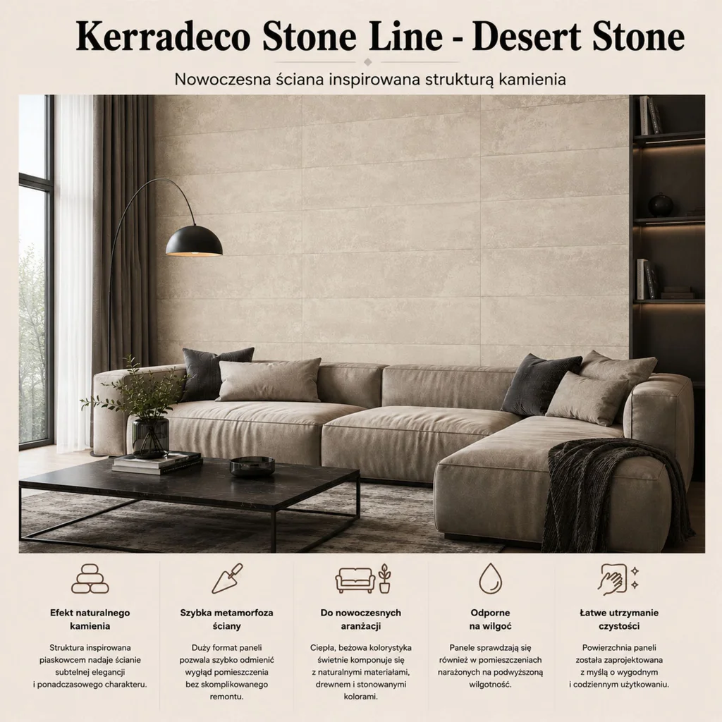 Panele ścienne Desert Stone, 3024819