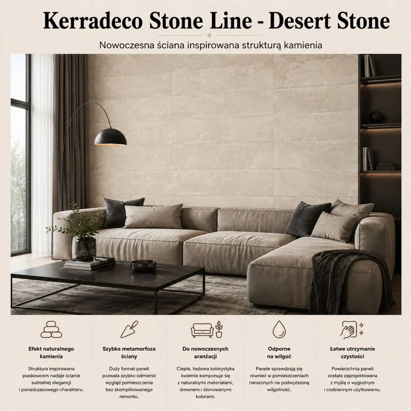 Panele ścienne Desert Stone, 3024819 - 2