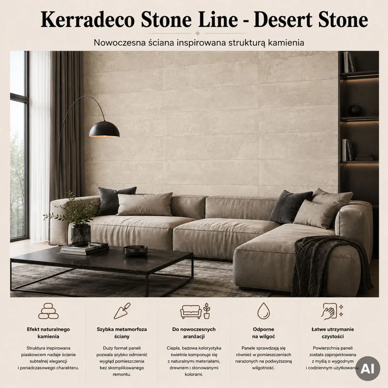 Panele ścienne Desert Stone, 3024819 - 3