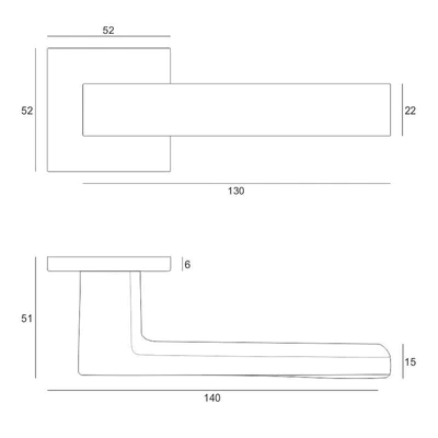 Klamka Euforio Fit R67F chrom szczotkowany, 49-0374