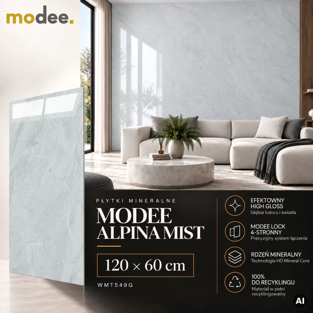 Panele ścienne Alpina Mist 549G, 5905167889961